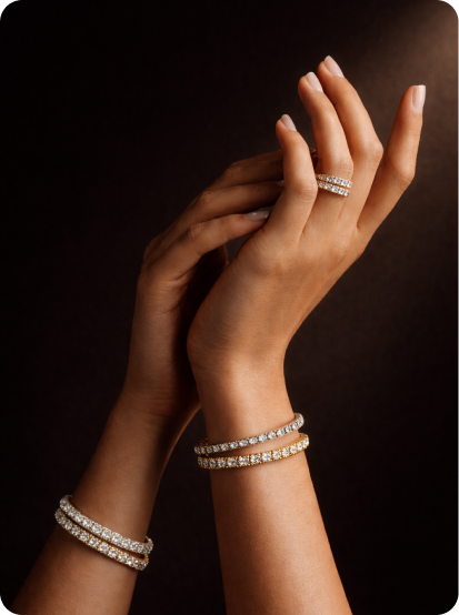 Luxury fashion visual produced with Nijiro